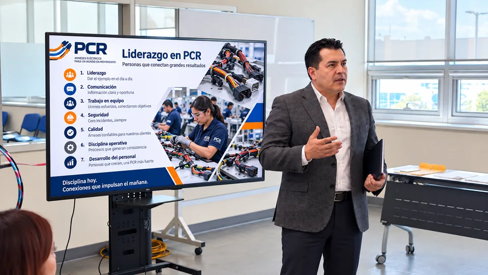 Andrés facilitando una presentación empresarial a la medida