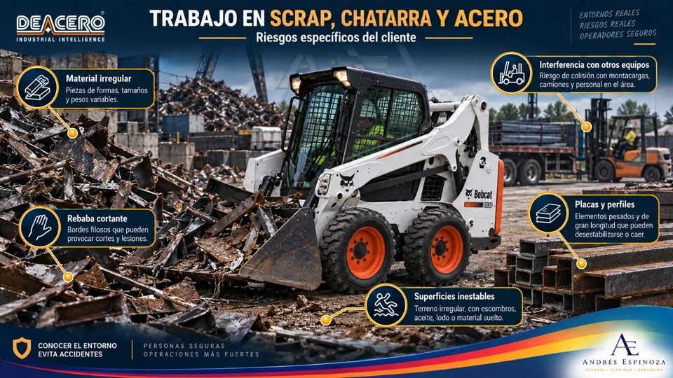 Ejemplo de material para riesgos de acero y chatarra